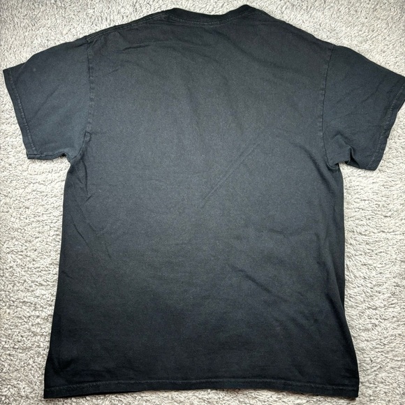 DOM Shirt Mens Large Graphic Tee Crewneck Balance Skull Rose Skeleton Peace Dark - Picture 4 of 5